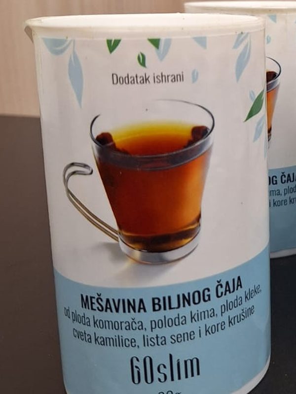 Prednja strana GoSlim tube sa oznakom dodatak ishrani