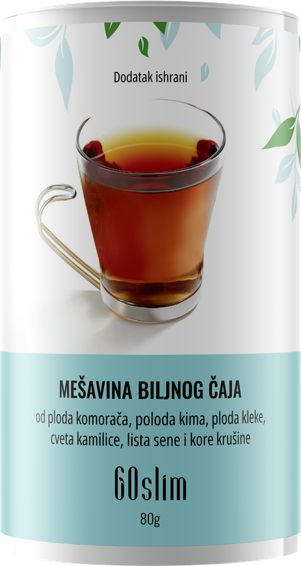GoSlim mešavina biljnog čaja u tubi od 80 g